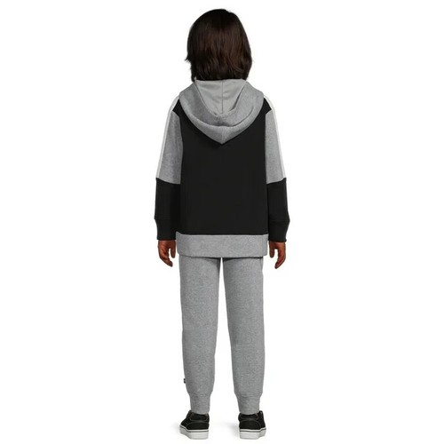 Cheetah Boys Fleece Black/Gray Hoodie and Jogger, 2-Piece Set, Size 18 - Picture 3 of 4