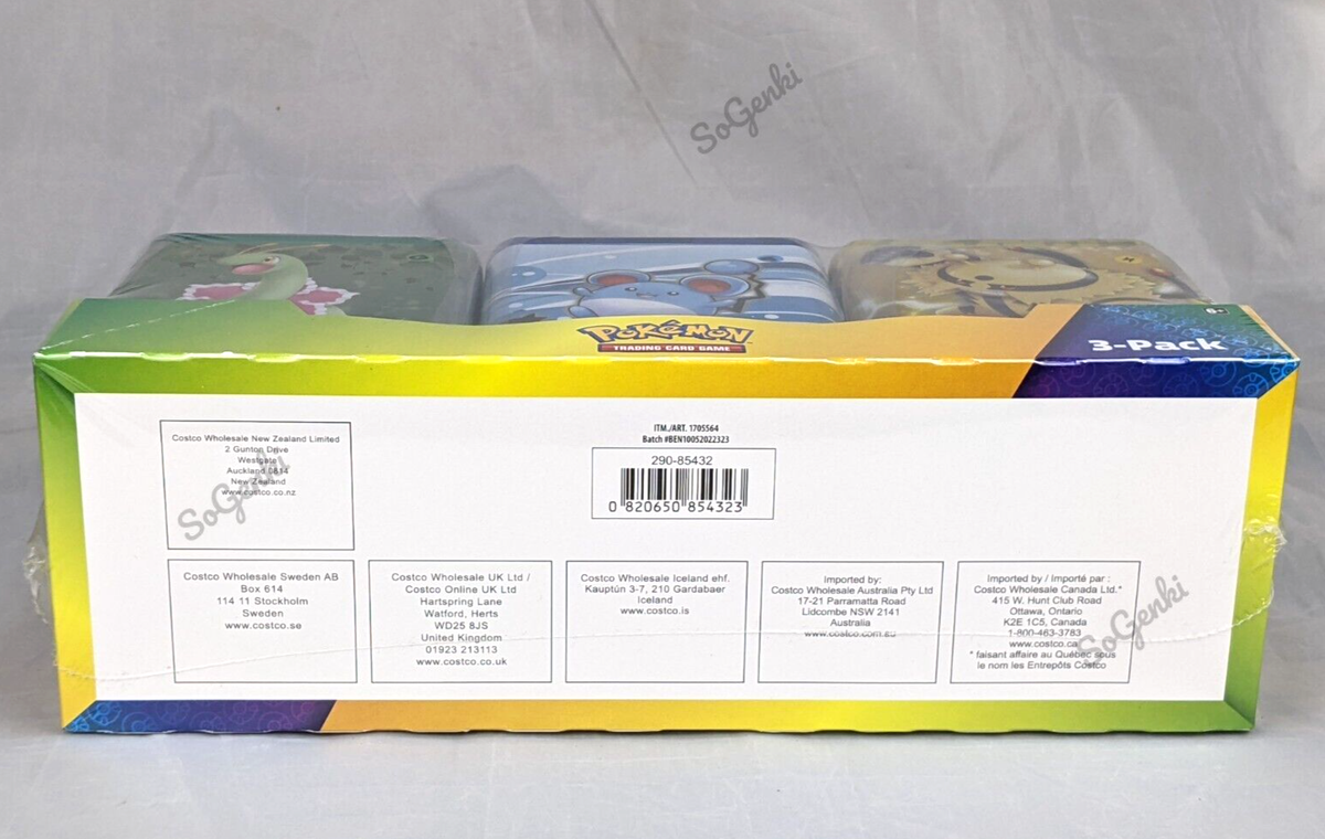 Pokemon TCG Pack Stacking Tins Tin Spring 2023 Costco Exclusive