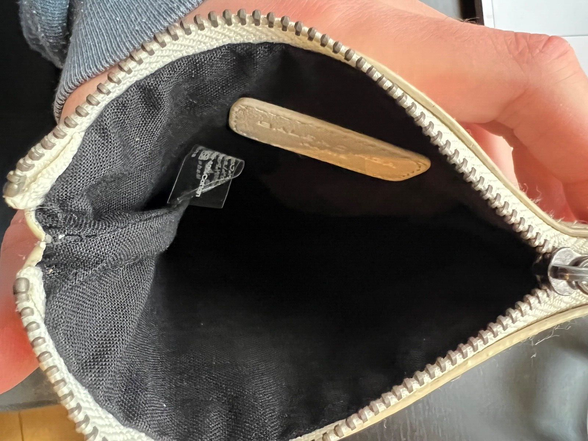 Balenciaga - Moto City - Canvas & Leather - Cream Zip Pouch Balenciaga - Moto City - Canvas & Leather - Cream Zip Pouch
