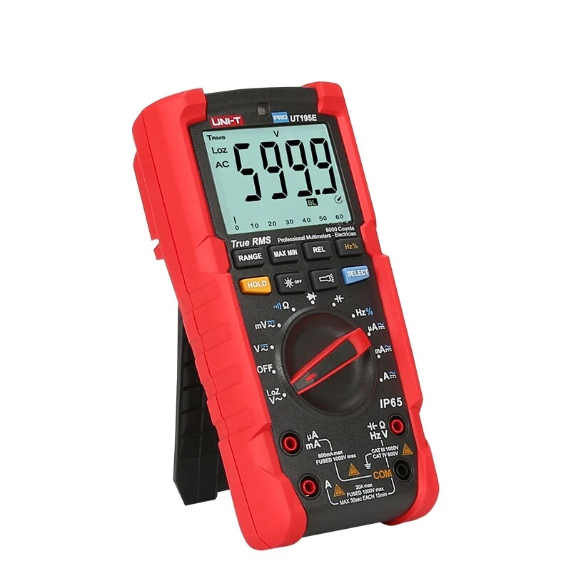 UNI-T UT195E TRMS Digitale Multimeter AC/DC Voltmeter Ampèremeter 1000V/20A IP65 - Bild 4 von 4