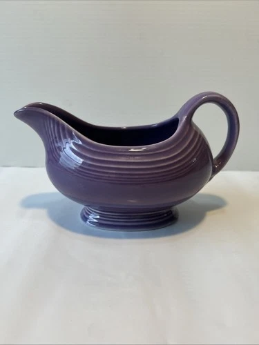Vintage Fiesta Ware Lilac Ceramic Gravy Boat.