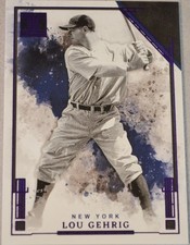 2025 Panini Impeccable #12 Lou Gehrig Amethyst #/5