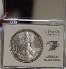 1999 US Silver Eagle $1 Nice Unc in White Eagle Case