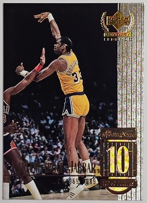 1999-00 Upper Deck Century Legends #10 Kareem Abdul-Jabbar Lakers Bucks HOF!