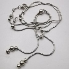 Vintage Signed 925 Sterling Silver Jewelry Chain Necklace 42cm 6.75g Collectible