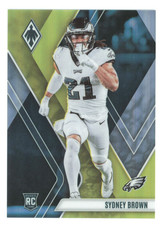 2023 Panini Phoenix Sydney Brown #173 Rookies Yellow /75 RC Rookie Card. rookie card picture