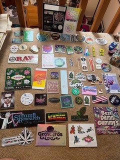 Over 60 different 420 Cannabis Marijuana Weed Stickers