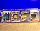 Funko Pop Bitty Star Wars Lot- Darth Vader, Obi-Wan Kenobi, Luke Skywalker, Jawa
