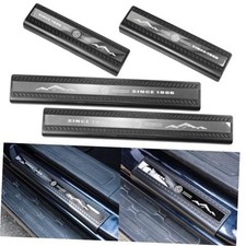 Door Sill Edge Entry Guards Compatible with Ford Bronco 4 ABS Stainless Steel