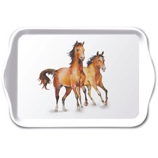 Tablett melamine 13x21 cm Wild horses