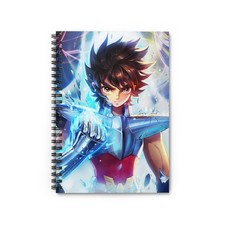 Saint Seiya Anime-Inspired Spiral Notebook Ruled Line, for Note-Taking, School