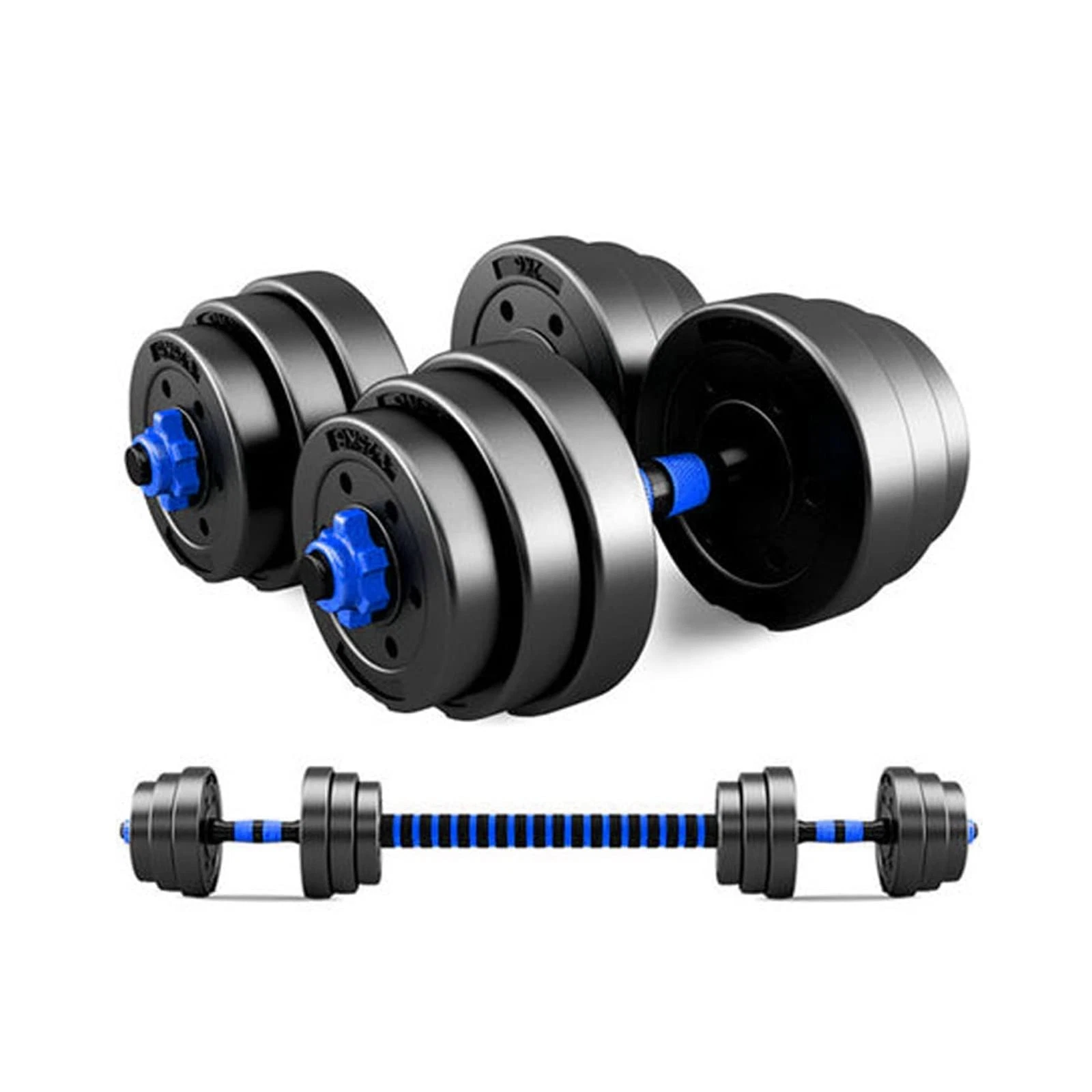 Dumbbells 15KG Adjustable Dumbbells Set, Dumbbell Set Weights 3in1 with Dumbbell...