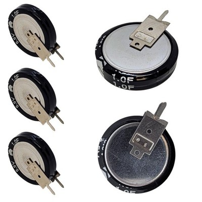 5x Supercap 1,0F 5,5V V-Type, direkt einsetzbarer EDLC, hohe Kapazität, 5,5V Mon