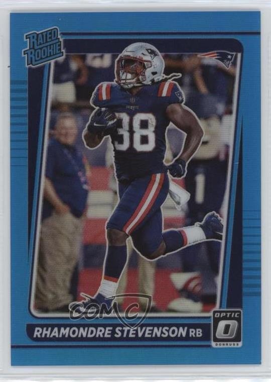 2021 Donruss Optic Rated Aqua Prizm /299 Rhamondre Stevenson #237 Rookie RC 0x4v