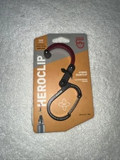 GEAR AID Aluminum Heroclip, Mini 40 lb Max Load - Stealth Black