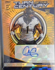 Panini Donruss Elite Caelen Carson Cowboys Rookie Orange Auto Serial #25/99