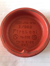  LOT of 2  3" Victaulic FireLock Style 006 Grooved Cap