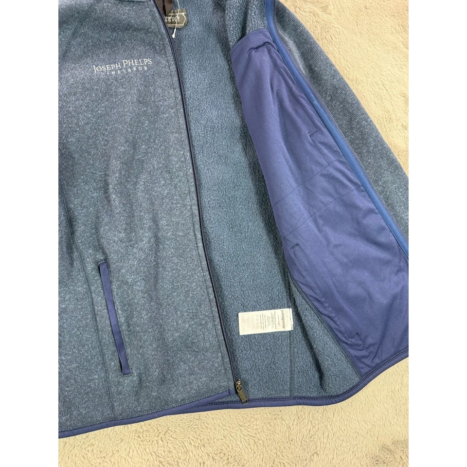 Chaqueta polar Joseph Phelps Vineyards bordada azul talla M nueva sin etiquetas Patagonia para hombre Foto 4 de 4
