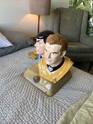 1996 Spock And Kirk Cookie Jar