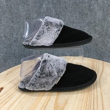 Staheekum Slippers Womens 8 Cordata Cozy Slip On Lined Mule Black Cow Suede