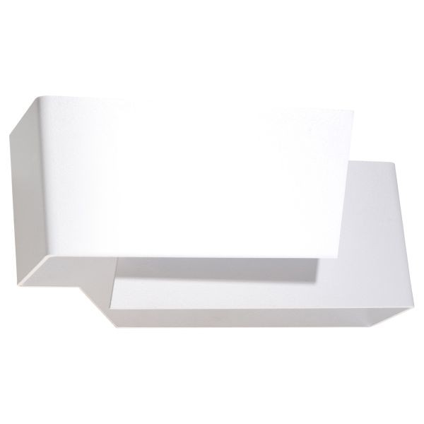 Applique blanche G9 acier Piegare pour l'ambiance feutrée du salon