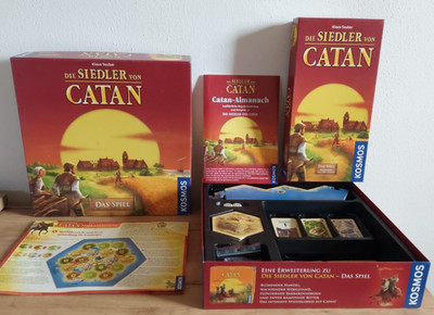 Die Siedler von Catan v. Kosmos , Basisspiel + Erweiterung 5. + 6. Spieler