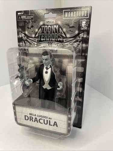 NECA Toony Terrors Silver Screen Dracula Bela Lugosi new sealed black & white as - Picture 2 of 11