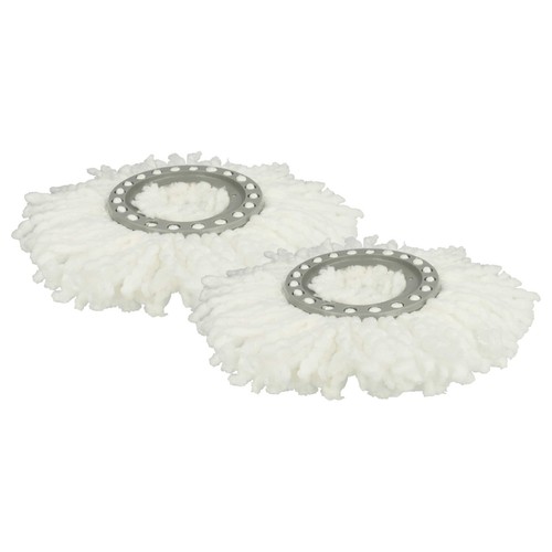 4x Wischmopp für Leifheit Clean Twist Disc Mop Clean Twist Mop - weiß - Bild 3 von 9