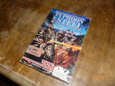 Typhoon of Steel Commodore Amiga Big Box Game CIB 3.5'' Floppy 1989