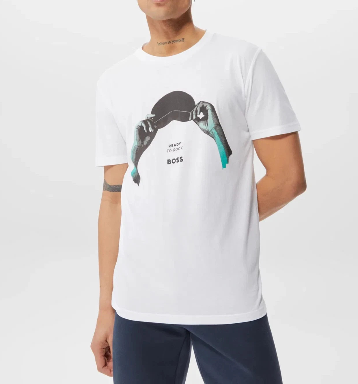 BOSS (Hugo Boss) Men’s “Ready to Rock” Graphic T-Shirt