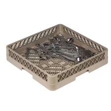 Traex TR2 Rack-Master Beige Flatware Rack with Small Holes 3-1/4" I.H.