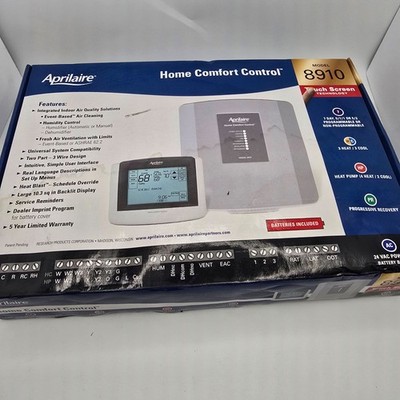 Aprilaire 8910 Touch Screen Comfort Control 3H/3C 4H/2C