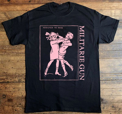 MILITARIE GUN ADDICTED TO RAGE T Shirt Black All Size S to 5Xl AL947