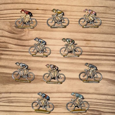 Tour de France Alu Aludo - Coureurs Cyclistes : Lot de 10 Cyclistes - Photo 1/4