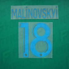 Offizielle Beflockung - Olympique de Marseille, Malinovsky, 2023/2024, Home, blau/gold