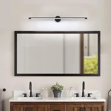 360° Rotatable Bathroom Light Fixture Black Vanity Lights Over Mirror Sconces