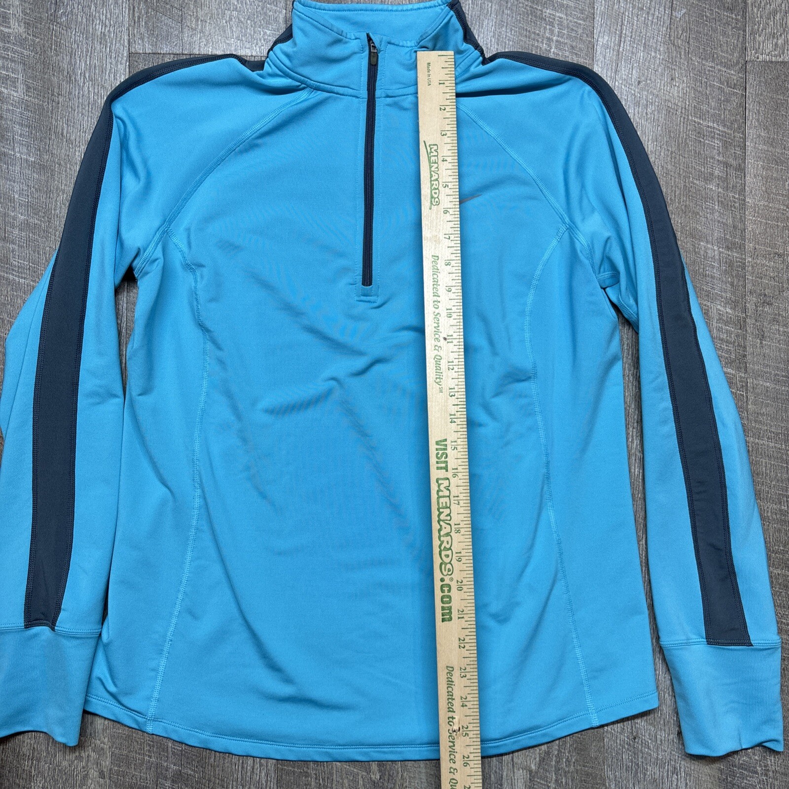 SACAI X NIKE Nike Giacca Running 1 4 Zip Micro Pile Blu Top Donna XL 546062 408