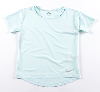 mint green nike running top