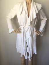 NWT St. John Collection bright white santana knit jacket topper women's size 6