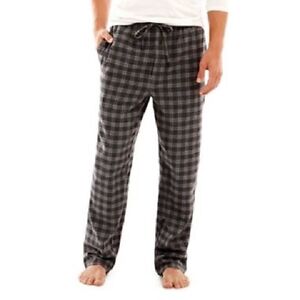 One Pair Men’s Flannel Lounge Pants Plaid Sleepwear Pajama Bottoms Pockets NEW