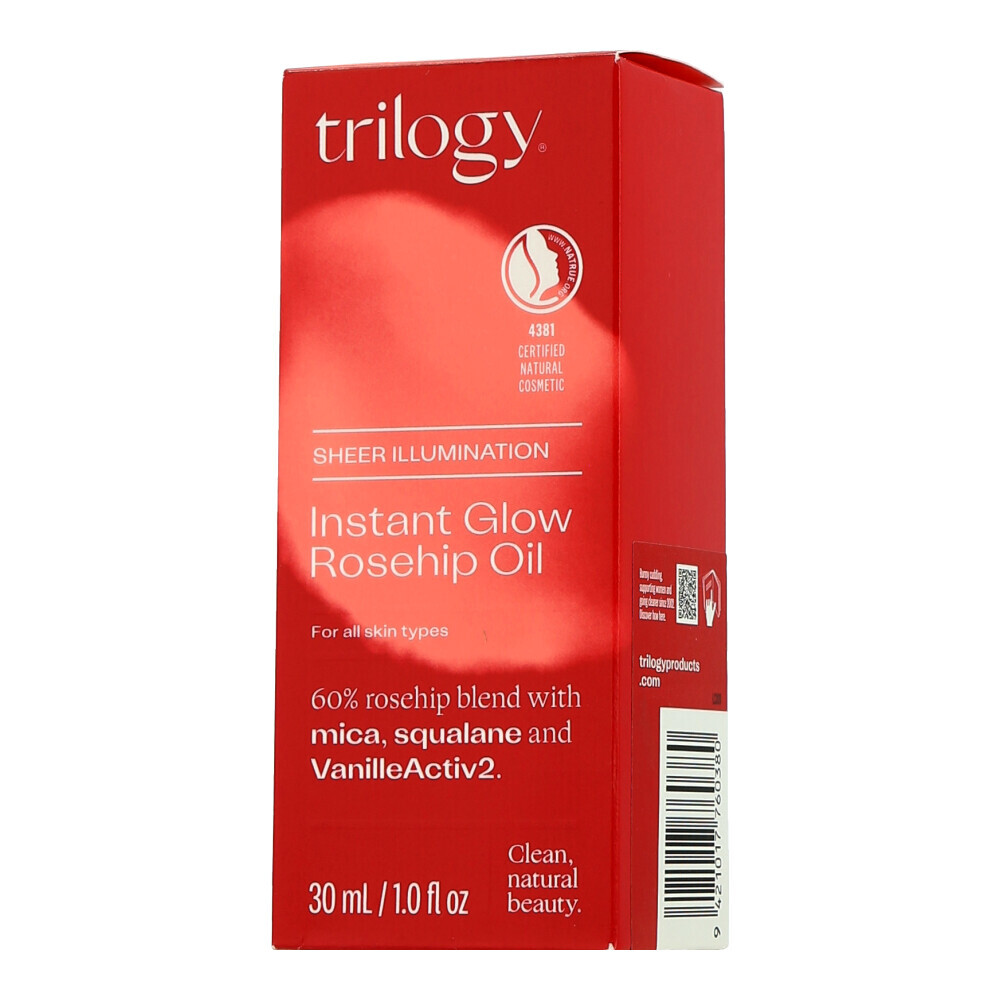 Сыворотки и масла Trilogy - Мгновенное сияние с маслом шиповника, 30 мл
