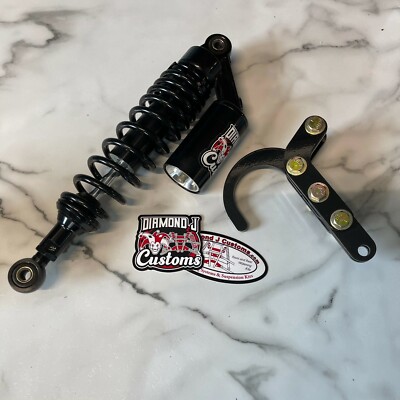 ATV Rear Shock Conversion Kit w/DIAMOND+ Shock (KFX, TRX, Outlaw, Raptor, 90cc)
