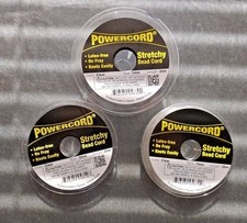 POWERCORD STRETCHY BEAD CORD, CLEAR, 1MM .5MM .7MM .8MM IN 25 METER LENGTH
