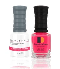 LeChat Perfect Match UV Gel + Nail Polish - PMS52 Strawberry Mousse