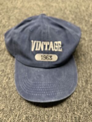 Trendy Apparel Shop Hat Vintage 1963 Adjustable Brand New 100% Cotton