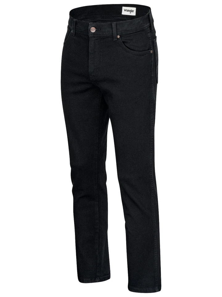Wrangler® Texas Stretch Herren Jeans BLACK OVERDYE W12109004 Schwarz - Bild 2 von 4