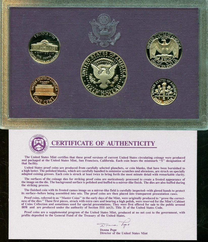 1991-S US Proof Mint Set 5 Coins CLAD 20ua1002 - Image 4 of 4