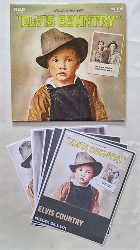 Elvis Presley, LP "Elvis Country" 1971, Tan Label, W/ EXTRAS & Free Shipping
