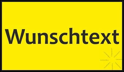 Autoaufkleber Gelb Achtung Hinweis Baustelle Wunschtext C54 Sticker 12cm - Bild 1 von 4