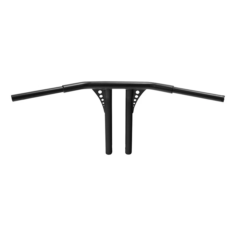 Manillar de barra en T negro de 16" de elevación 1 1/4" apto para Harley Heritage Softail Dyna Foto 4 de 4